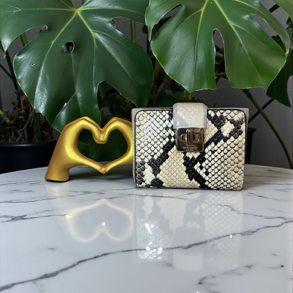 ♠️KATE SPADE♠️Phoebe Tiramisu Snake Embossed Small Wallet/NWT